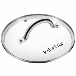 Instant Pot Tempered Glass Lid 7.6-In Mini 3-Qt Cooking Pot Lid Stainless Steel Handle and Rim Clear