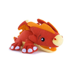 SoapSox Kids Exfoliating Bath Scrub (Scorch The Dragon) - Soft Animal Toy Wash Cloth Sponge with Soap Pocket Insert - Fun Loofah Characters for Babies