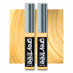 Root touch up temporary hair color to cover gray hairlines eyebrows Mustache  Beards Greyfree 2 PACK MEDIUM BLONDE
