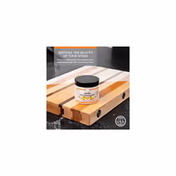 Chopping Board Finish Wax 6oz by CLARKS Enriched with Lemon Orange Oils Made with Beeswax and Carnauba Wax Chopping Block Wax