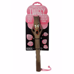 DOOG Stick Family Toys - Twiggy (wife), Dog, Stick, Brown, Rubber, 25 mm, 310 mm