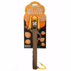 DOOG Stick Family Toys - Willow, Dog, Stick, Brown, Rubber, Chewing, 25 mm