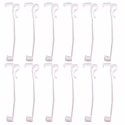 Amazing Drapery Hardware 3.5 Inch Clear Valance Clips for Top Blind Brands & Window Shades, 12-Pack - Sturdy Plastic Brackets ...