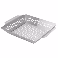 Little Griddle GT135 Grill Basket High sidewalls with builtin handles Heavy Duty Stainless Steel Material and Vented Desi