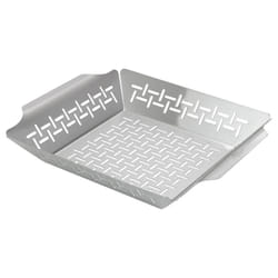Little Griddle  GT135 Grill Basket  High sidewalls with builtin handles  Heavy Duty  Stainless Steel Material and Vented Desi
