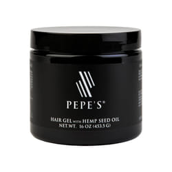 PEPES Mens Strong Hold Hair Gel Enriched with Hemp Seed Oil Biotin Jamaican Black Castor Oil 16OZ453G