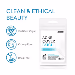 AVARELLE Acne Cover Patch Original Hydrocolloid  Tea Tree  Calendula Oil  CICA. Certified Vegan & Cruelty-Free (24 PATCHES)