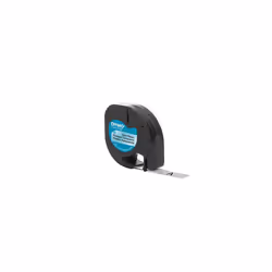 DYMO  DYM16952 Authentic LetraTag Labeling Tape for LetraTag Label Makers  Black Print on Clear pastic Tape  1/2 W x 13 L  1 roll (16952)
