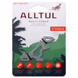 KeySmart Alltul Multi-tool Dino for Keyring or Wallet Stainless Steel