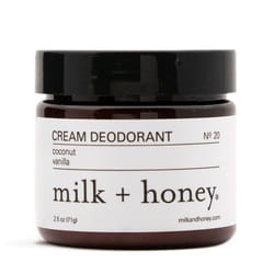 milk + honey Aluminum Free  cream Deodorant  No 20  with coconut  and