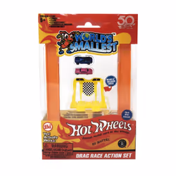 Super Impulse Worlds Smallest Hot Wheels Mini World Drag Race Set