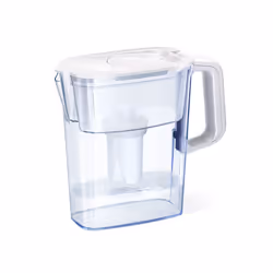 AQUAPHOR Compact 5Cup Water Filter Pitcher White with 1 x B15 Filter Fits in The Fridge Door Reduces Limescale and Chlori