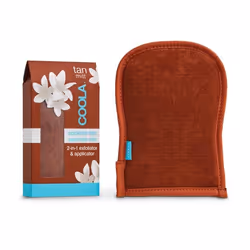 Coola LLC SUNLESS TAN 2-IN-1 APPLICATOR/EXFOLIATOR MITT, Exfoliating glove, Brown, Pair the exfoliating side with your favori ...