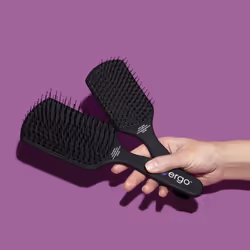 Ergo Super Gentle Mini Paddle Brush for Blow Drying - Hair Brushes for Women with Thick or Thin Hair - Dual Hairbrush for Women - Detangler Hair Brush