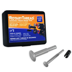 Rotary Thread Repair Kits - Faster & Easier to Chase  Restore & Clean Internal or External Threads  All in One Universal Thread Files Set  Inch  Metri