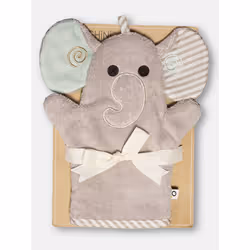 Ellie the Elephant Baby Bath Towel