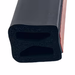 ESI Front Rail Seal XL 5 1/2' EPDM Rubber for Truck Caps-Fills a Height Gap from .488 to 1