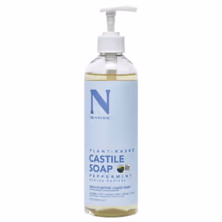 Dr. Natural Castile Liquid Soap - Peppermint for Unisex 16 oz Soap