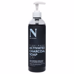Dr. Natural Activated Chacoal Liquid Soap - Mint for Unisex 16 oz Soap
