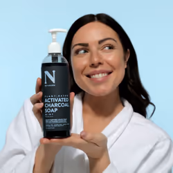 Dr. Natural Activated Chacoal Liquid Soap - Mint for Unisex 16 oz Soap