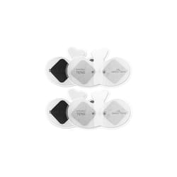 Wireless Tens Unit Self Stick Carbon Electrode Pads 4 Pack 65 x 3 Reusable Pads Non Irritating Design