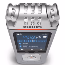 Philips DVT4115 Digital Voice Tracer Flash card Chrome, Silver - Additional view 5