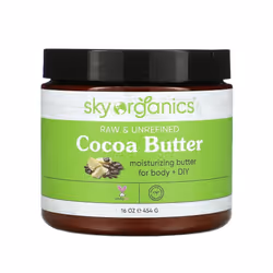 Sky Organics, Cocoa Butter, Raw & Unrefined, 16 oz (454 g)