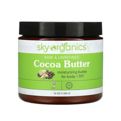 Sky Organics, Cocoa Butter, Raw & Unrefined, 16 oz (454 g)