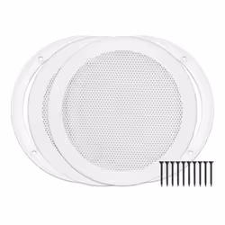 Reliable Hardware Company RH-4002-6.5-2-A White Surface Mount 6-1/2"" Speaker Covers Pair