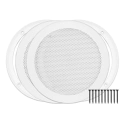 Reliable Hardware Company RH-4002-6.5-2-A White Surface Mount 6-1/2"" Speaker Covers  Pair