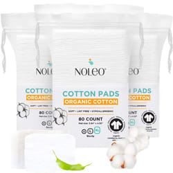 Cotton Rounds & Pads (240 Count (Pack of 3)  Extra Large & Pressed)
