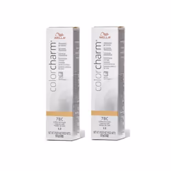 7BC Coffee Ice Cream Wella Color Charm Permanent Gel - 7BC - Pack of 2