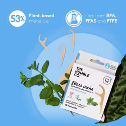The Humble Co. Floss Picks (200 Count) - Plant Based Dental Floss Picks for Superior Oral Care  Dental Hygiene  and Gum Health  Cruelty Free Tooth Flo
