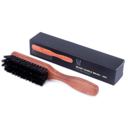 ZEUS Boar Bristle Beard & Mustache Brush with Extended Handle  Large 6"" Firm-Bristle Beard Brush with Handle for Men (Made in Germany) A93