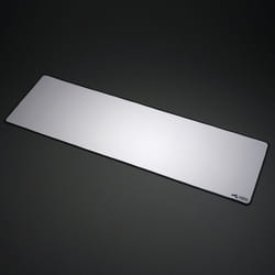 Glorious Gaming Cloth Gaming Mousepad (Extended) - Stitched Edges, Smooth Surface for Speed & Control, Anti Slip Base, Machine Washable, Large (910 x 280 x 3mm) - White
