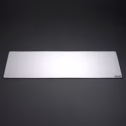Glorious Gaming Cloth Gaming Mousepad (Extended) - Stitched Edges, Smooth Surface for Speed & Control, Anti Slip Base, Machine Washable, Large (910 x 280 x 3mm) - White