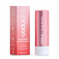 Coola LLC COMLL4NUBE, Lip balm, Pink, Women, Nude Beach, Titanium Dioxide 3.6%, Zinc Oxide 3.0% Acacia Decurrens Flower Wax,  ...