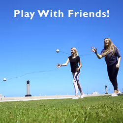 Return Ball - Baseball - Single Player Toy for Indoor or Outdoor Play - Wrist Rebound Ball Fun for Friends and Family - Great as a Gift or a Present -