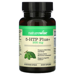 NatureWise, 5-HTP Plus+, 200 mg, 30 Vegetarian Capsules