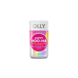 OLLY Happy Hoo-Ha, Women's Probiotic, Vaginal Health, Capsule Supplement, 25 Ct