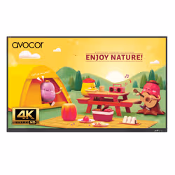 Avocor AVS-8610E interactive whiteboard 2.18 m (86") 3840 x 2160 pixels Touchscreen Black USB / RF Wireless - Additional view 2