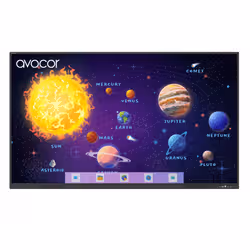 Avocor AVS-8610E interactive whiteboard 2.18 m (86") 3840 x 2160 pixels Touchscreen Black USB / RF Wireless - Additional view 5