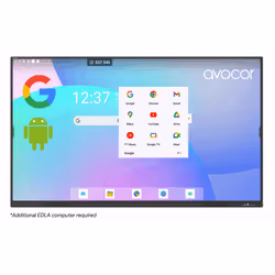 Avocor AVS-8610E interactive whiteboard 2.18 m (86") 3840 x 2160 pixels Touchscreen Black USB / RF Wireless - Additional view 6