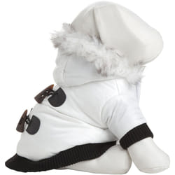 Petlife 3WHMD M Black, White Fabric Dog Parka