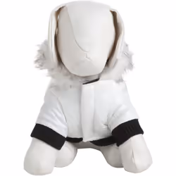 Petlife 3WHMD M Black, White Fabric Dog Parka
