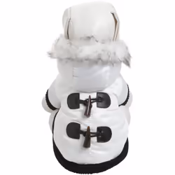 Petlife 3WHMD M Black, White Fabric Dog Parka