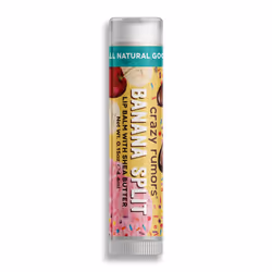 Crazy Rumors Banana Split, Lip balm, Colourless, Women, Jojoba oil, Moringa oil, Shea butter, Hydrating, Banana, Chocolate, S ...