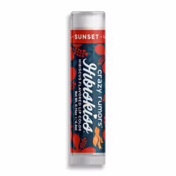 Crazy Rumors HibisKiss Sunset, Lip balm, Red, Women, Jojoba oil, Olive oil, Shea butter, Hydrating, Radiant medium reddish sh ...