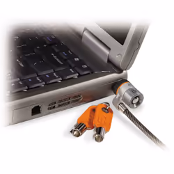 Kensington MicroSaver® Keyed Laptop Lock, 1.8 m, Key, Steel, Black, Grey