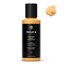 PHILIP B. Forever Shine with Megabounce Shampoo 2 oz - Volumizing Cleanser With Notes of Pure Oud Leaves Hair Smooth & Glossy  Reduces Frizz